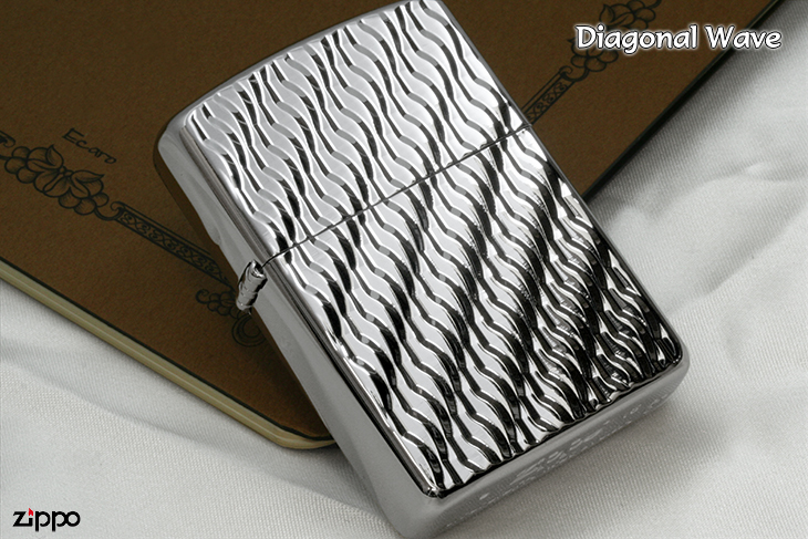 Zippo ジッポー Diagonal Wave B WN｜Zippo専門店フラミンゴ：本店
