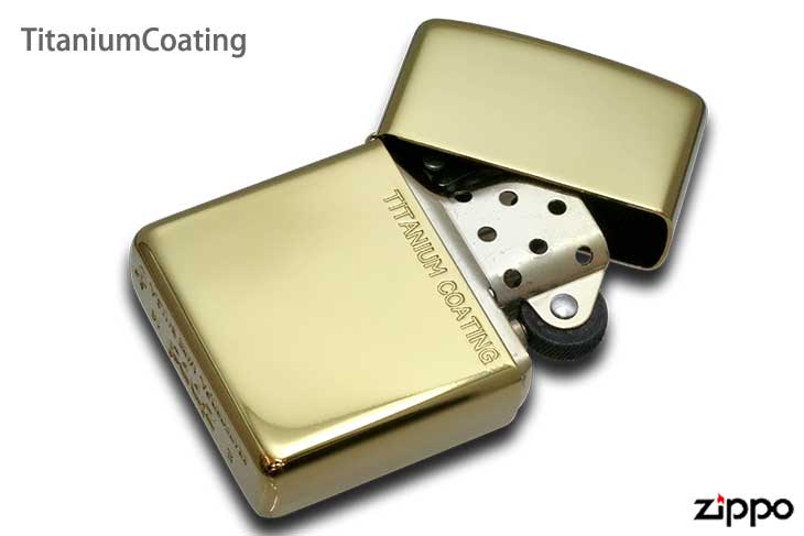 Zippo ジッポー Titanium Coating チタニュームコーティング 162TC-G メール便可