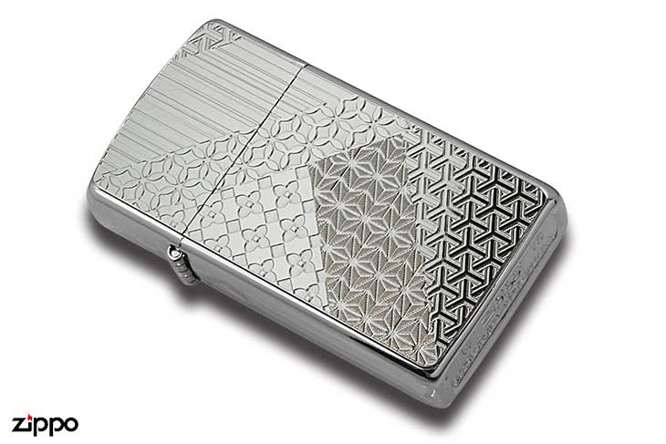 Zippo ジッポー Metal Plate 真鍮板メタルプレート 16MP-組木模様 メール便可