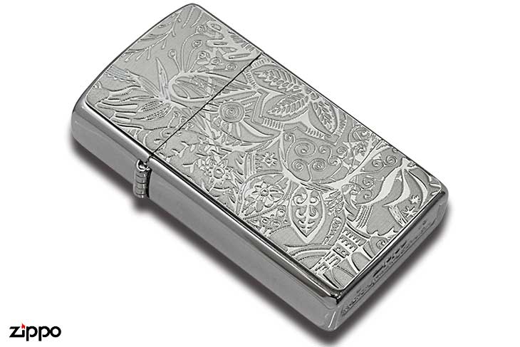 Zippo ジッポー Metal Plate 真鍮板メタルプレート 16MP-ボタニカル メール便可
