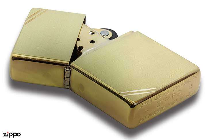 【ZIPPO】 ジッポー1937レプリカ 金色サテーナ真鍮1993/7月製