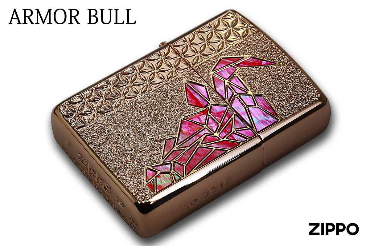 Zippo ジッポー ARMOR アーマー BULL  雄牛 Rose Pink RP RD