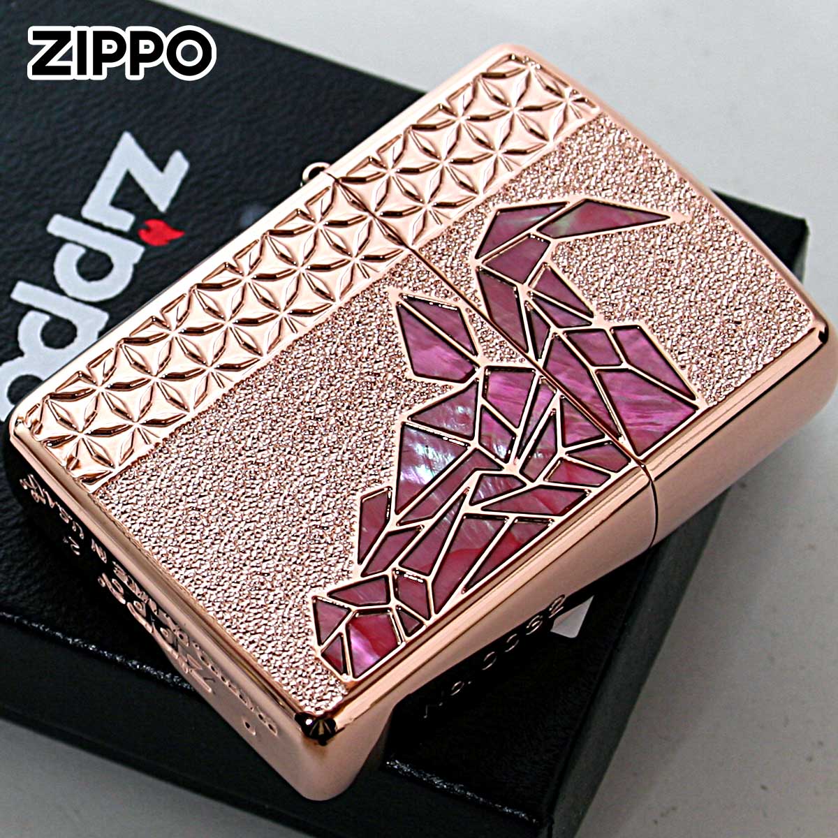 ZIPPO アーマー 限定 ジッポー ライター 牛 シェル Bull 天然貝