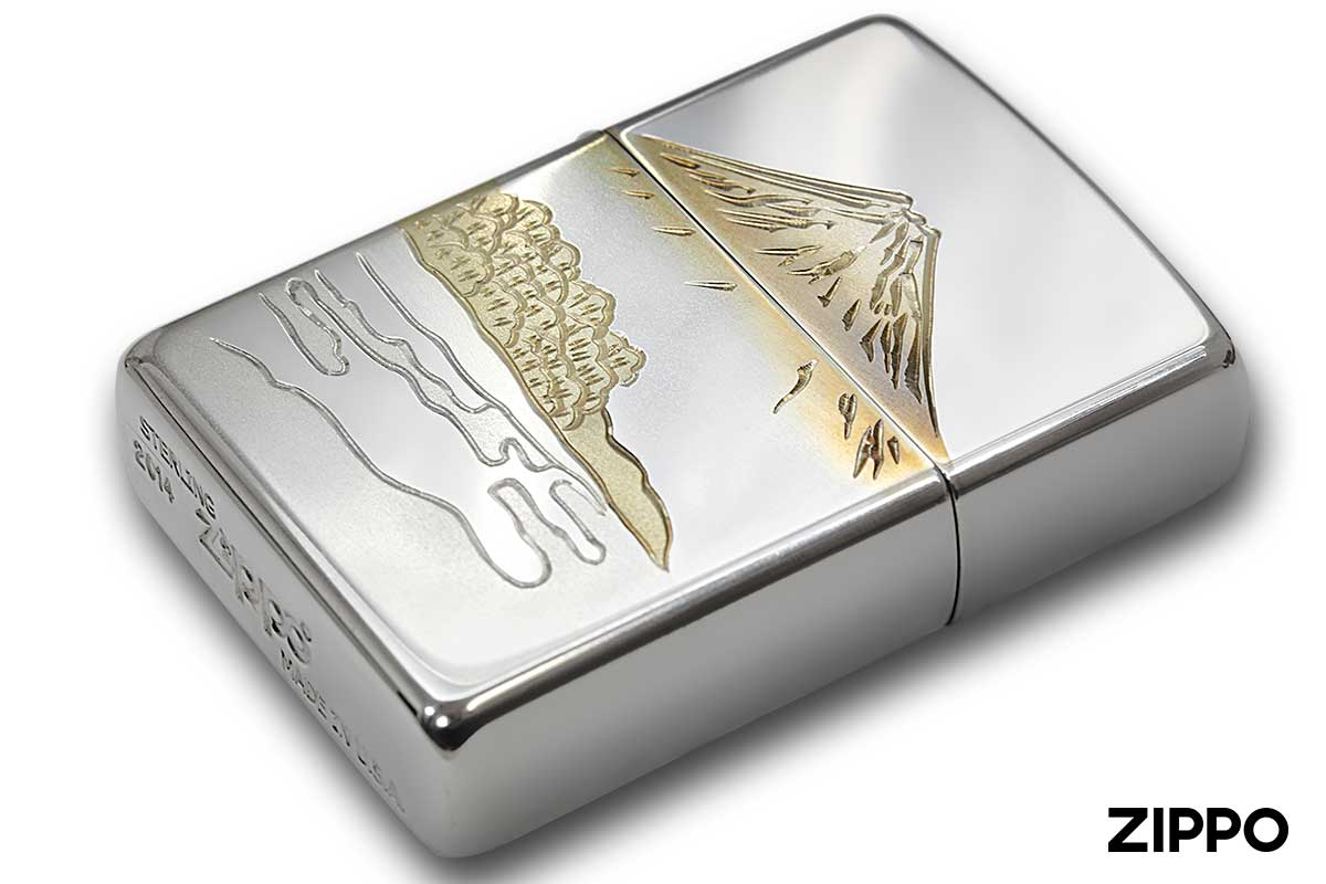 Zippo ジッポー スターリングシルバー 純銀 No.15 松富士