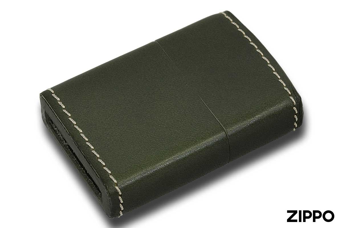 鮮やかグリーンの革巻きジッポっぽ〜 Zippo ジッポー 革巻き リゾンテ グリーン｜Zippo専門店