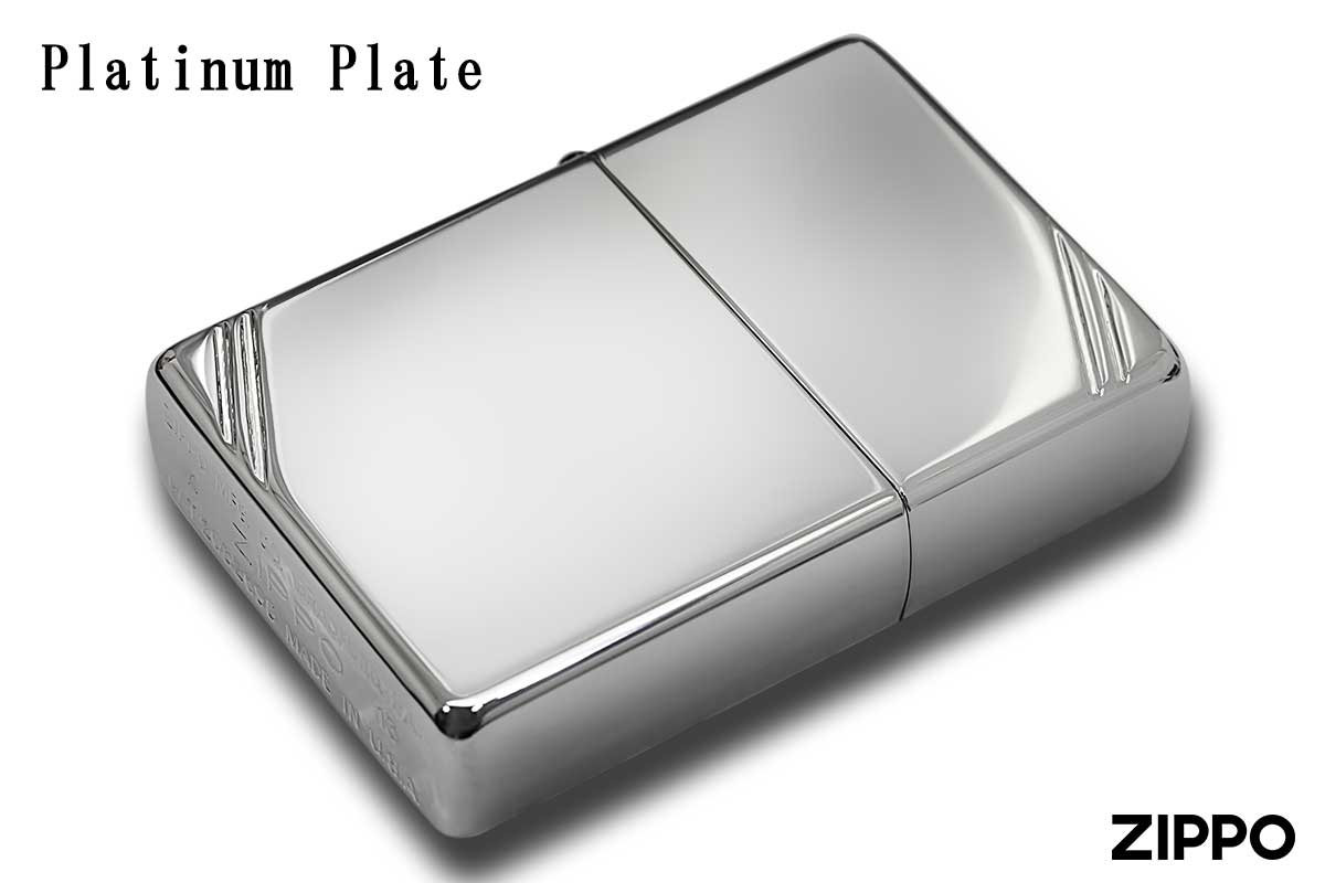 Zippo ジッポー 1937レプリカ Platinum Plate プラチナプレート フラットトップビンテージ 1937-P メール便可