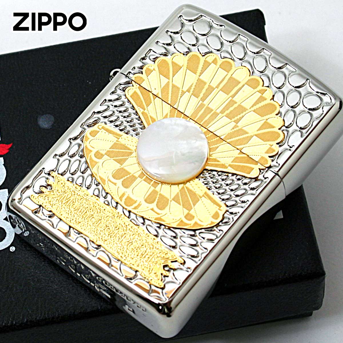 Zippo ジッポー アーマー 白蝶貝 パール 3ピースメタル ARMOR