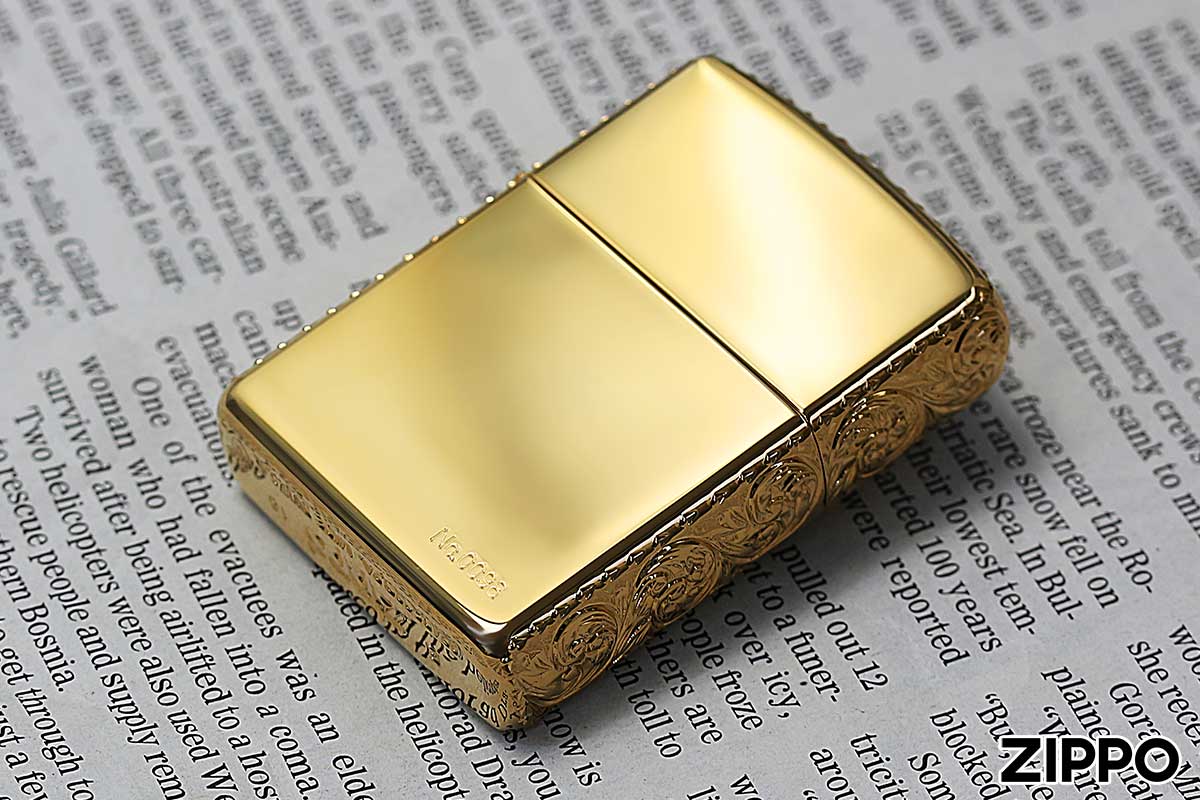 Zippo ジッポー ARMOR アーマー 3面加工 SPECIAL Hand Cuts Gold Plate 3HC-GP