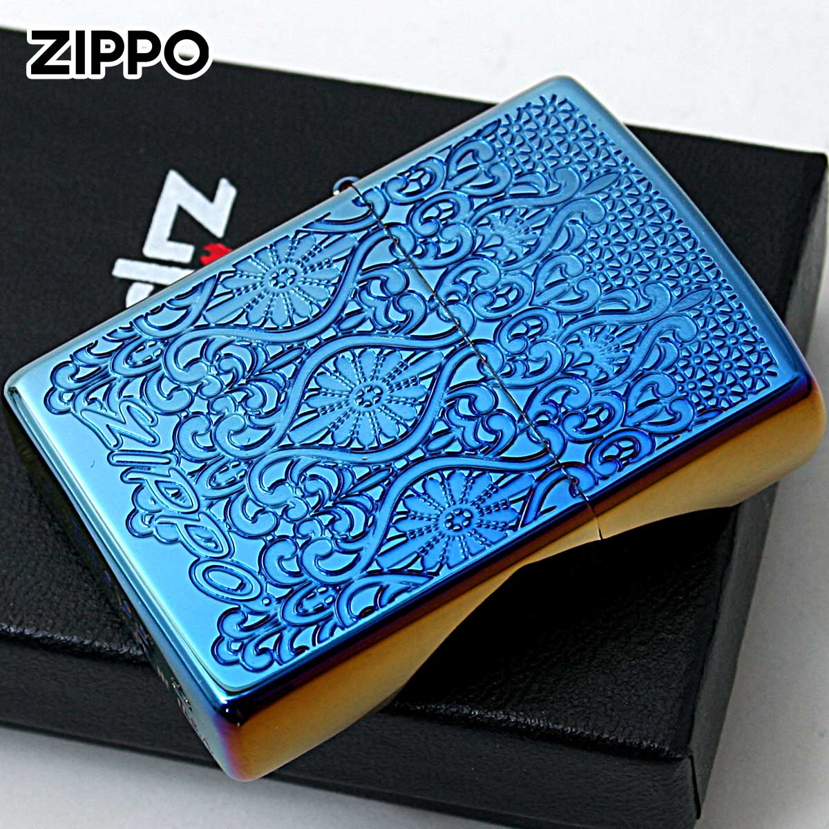 Zippo ジッポー ヨーロピアン レース レインボー European Lace Titanium Coating Rainbow