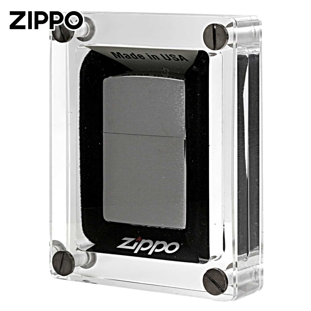 Zippo ジッポー ディスプレイケース アクリルブロック 観賞用 保管用  メール便可