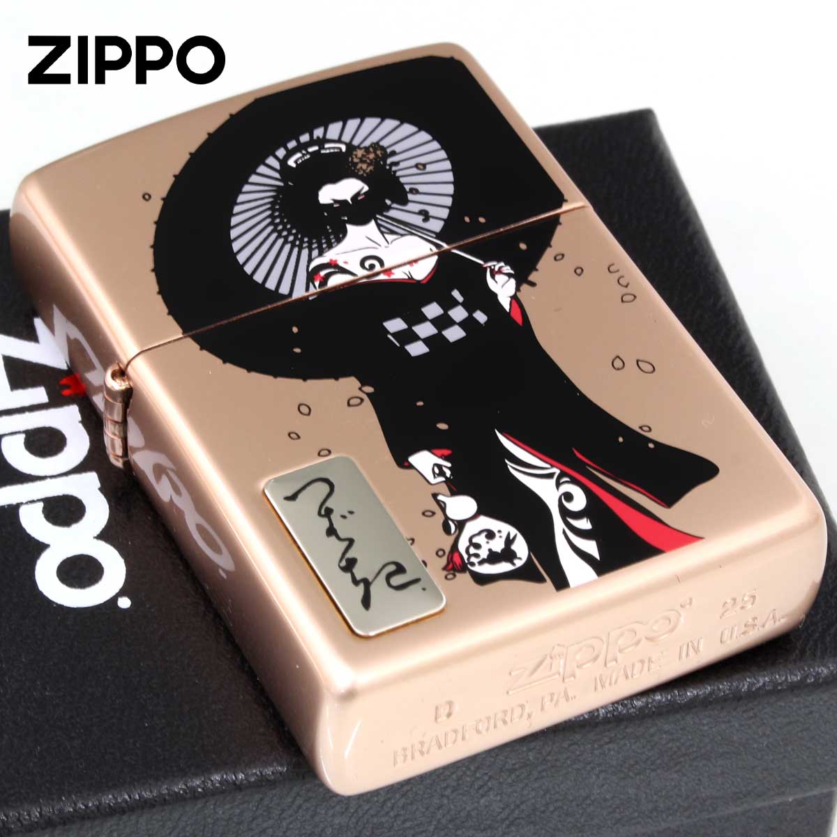 Zippo ジッポー ツバキアンナ The 3nd Z. 現代女浮世絵師 Tsubaki ANNA 黙花見
