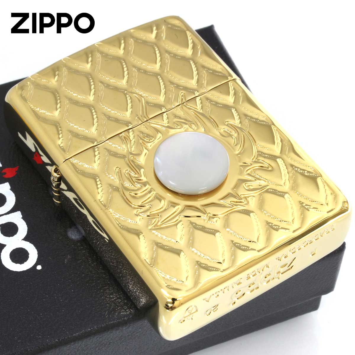 Zippo ジッポー ARMOR Mother of Pearl アーマー 162TC-龍玉 シェル Shell WH Titanium Coating S-WH