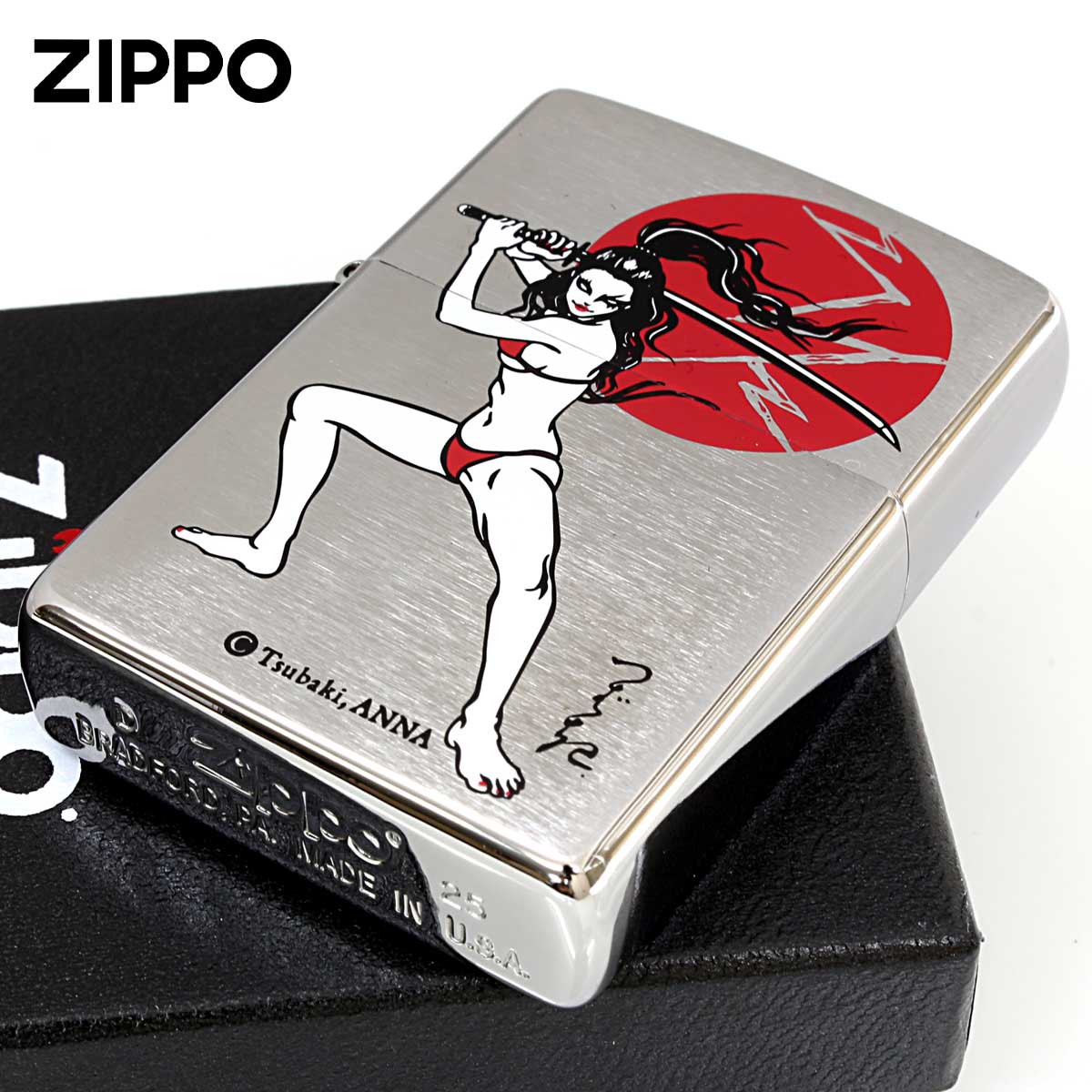 Zippo ジッポー ツバキアンナ The 6nd Z. 現代女浮世絵師 Tsubaki ANNA Katana women メール便可