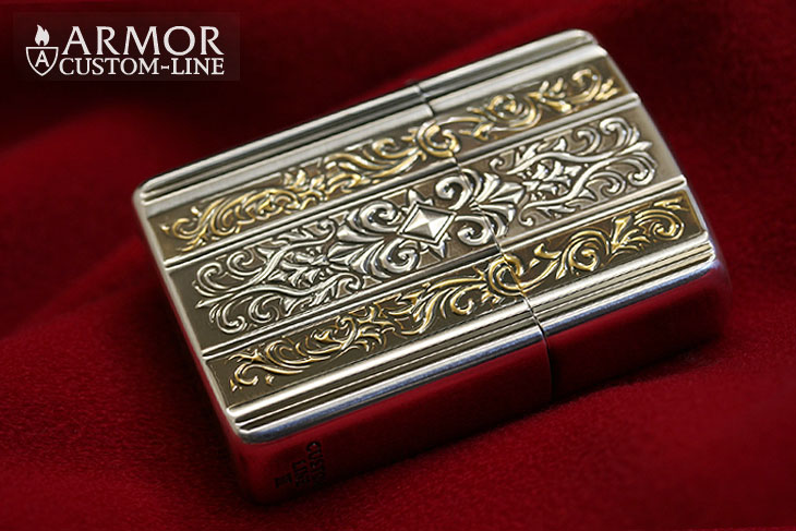 Zippo ジッポー AOMOR CUSTOM LINE 62SGI-3