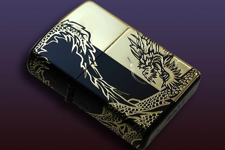 Zippo ジッポー Monotone DRAGON 2BKG-DRHF