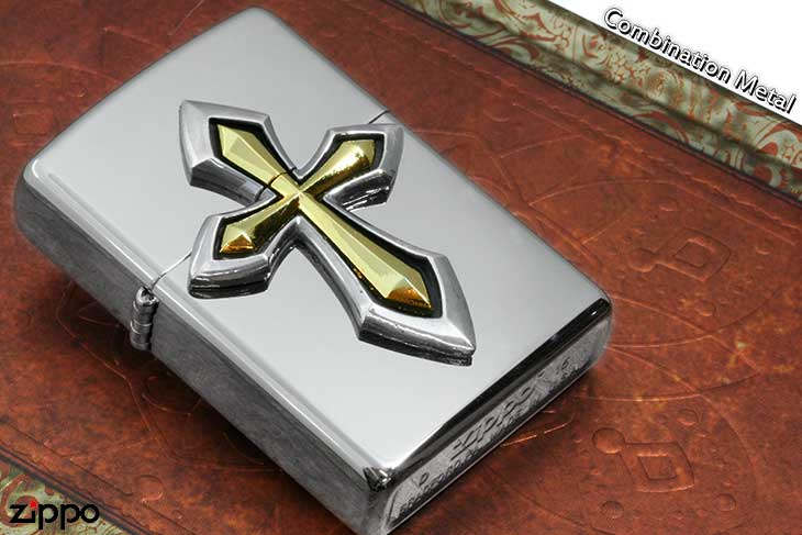 Zippo ジッポー Combination Metal コンビネーションメタル 25M-SCROSS