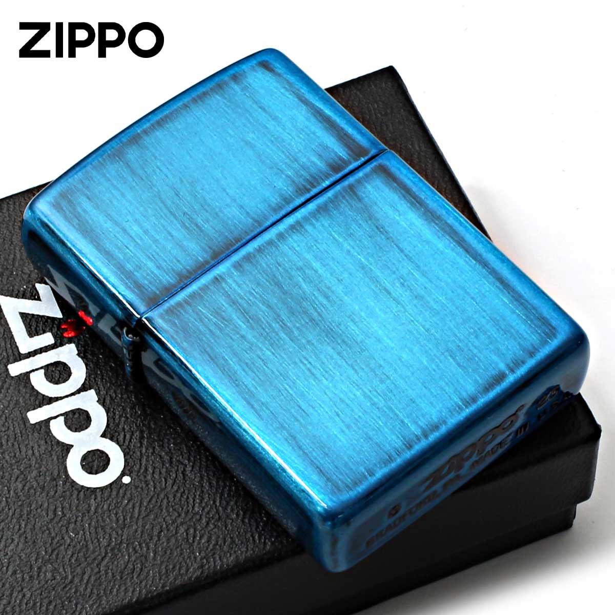 Zippo ジッポー ユーズド ダメージ ブルー ユーズドペインティング USED PAINTING 2UD-BL メール便可