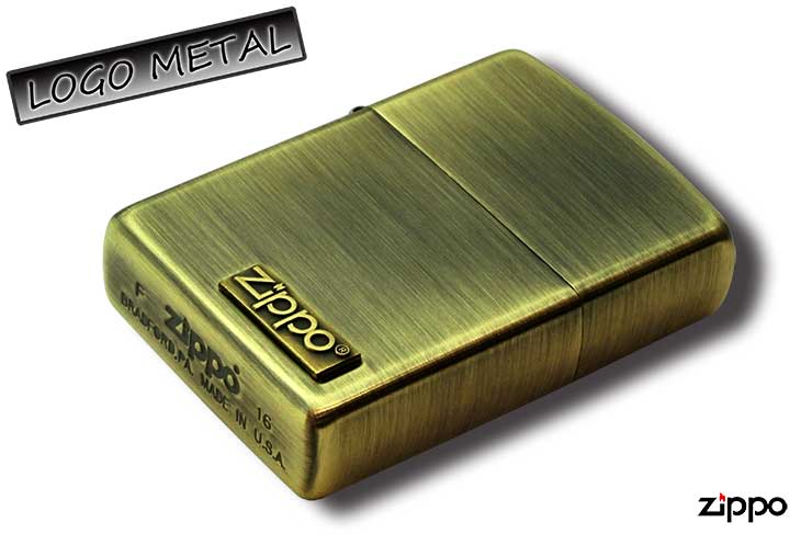 Zippo ジッポー LOGO METAL ロゴメタル 205M-Z メール便可