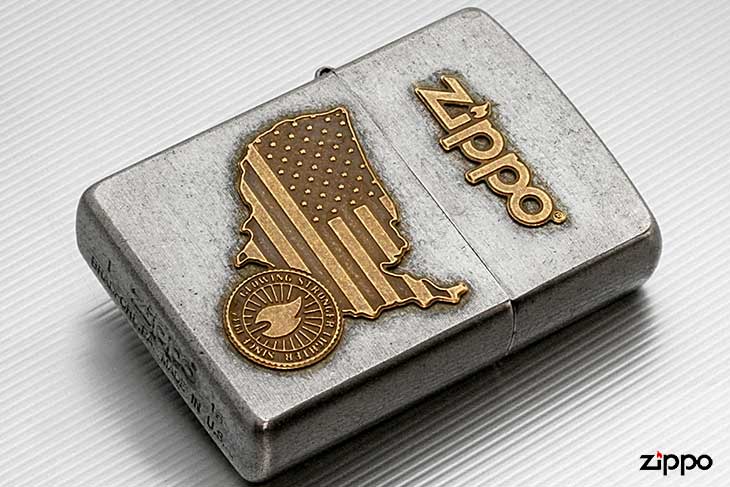 Zippo ジッポー LOGO METAL ロゴメタル 2SFM-AMERICA