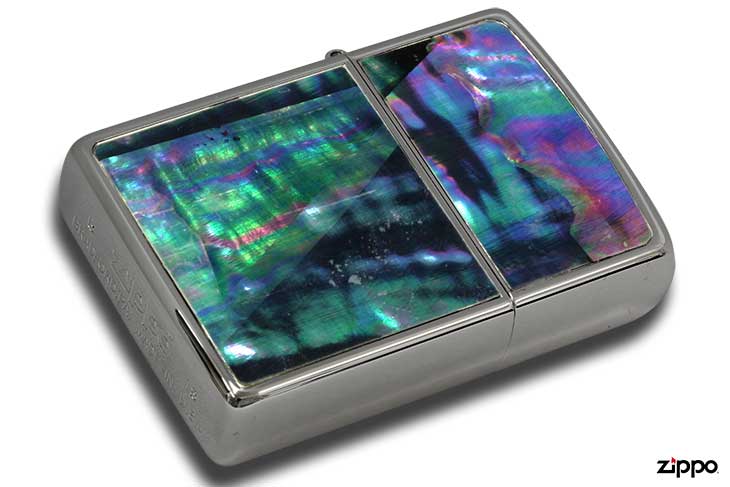 Zippo ジッポー Shell＆Etching 貝貼り＆エッチング 2NI-ZSHELL