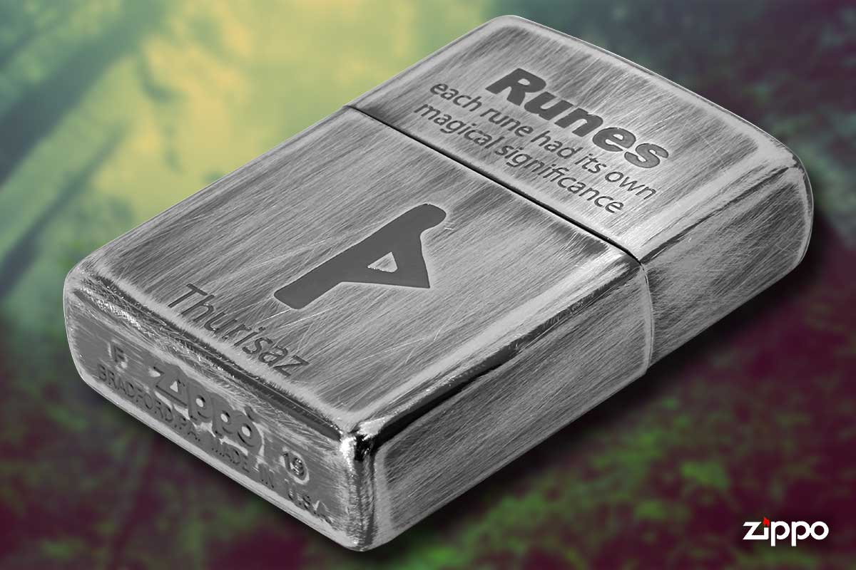 Zippo ジッポー Runes ルーン文字 ソーン 巨人 2UDS-RUNES4