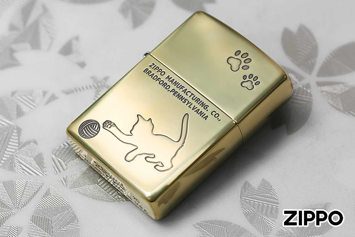 Zippo ジッポー CAT Series キャットシリーズ Charming Gesture 愛くるしい仕草 2BI-CAT1 メール便可