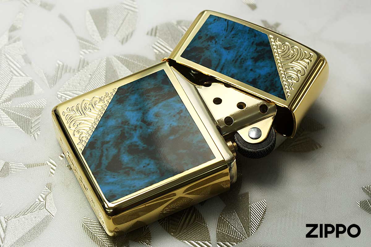 Zippo ジッポー ARMOUR VENETIAN アーマー ベネチアン ブルーマーブル