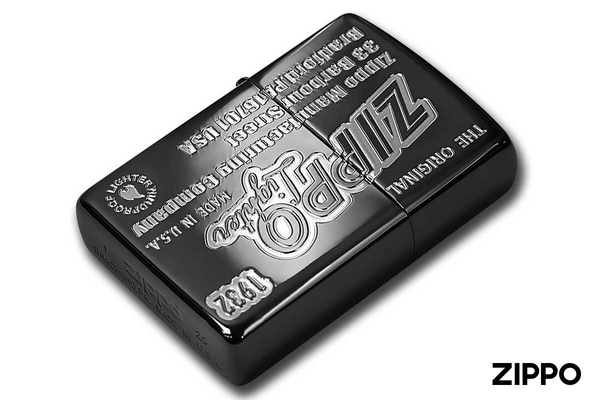 Zippo ジッポー Antique old Logo アンティーク オールド ロゴ 2BKS-ZLOGOSIDE メール便可