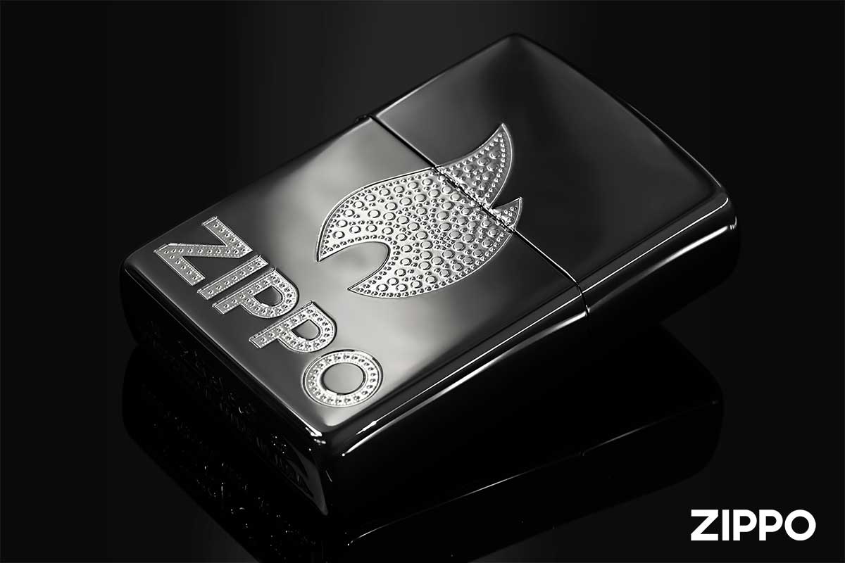 Zippo ジッポー ZIPPO LOGO Flame Silver 2BKS-Z メール便可