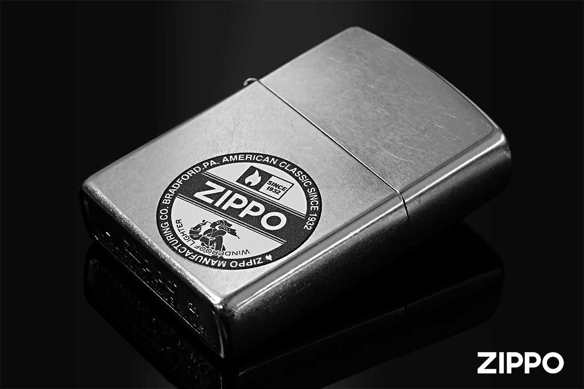Zippo ジッポー ZIPPO LOGO Stump White 207-LOGOW メール便可