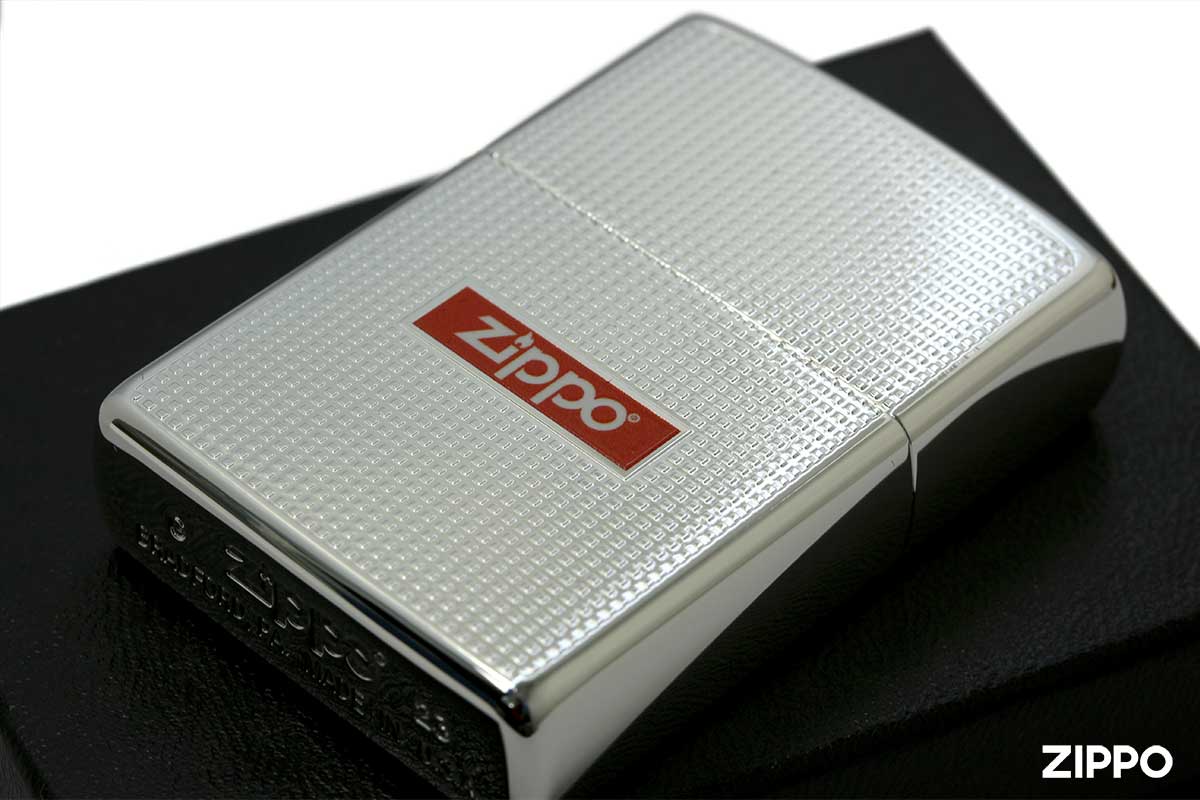 Zippo ジッポー DOT & LOGO ドットロゴ 銀メッキ 2S-CUTLOGO