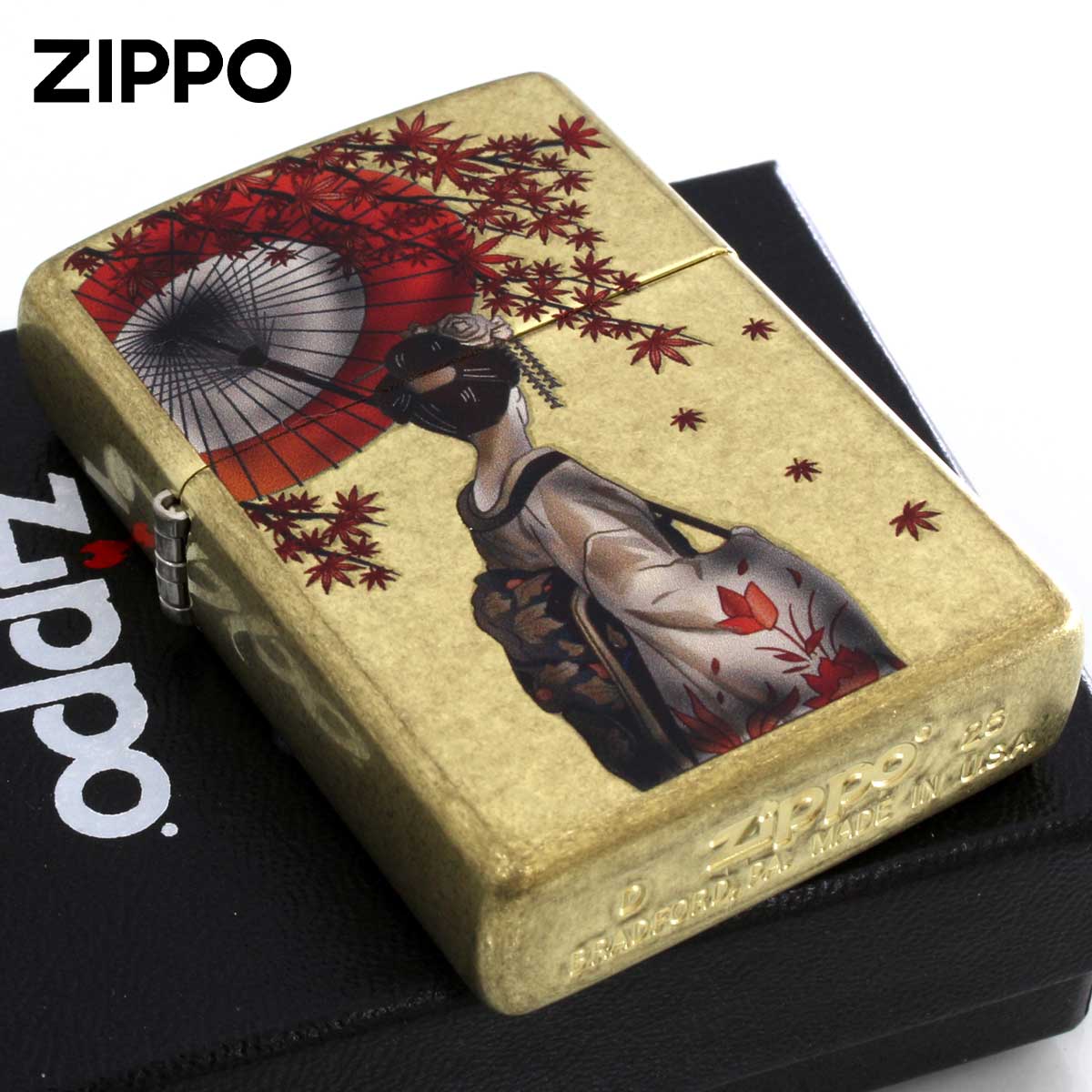 Zippo ジッポー JAPANESOUE 和柄 舞妓 日本 芸子 伝統 2BB-MAIKO