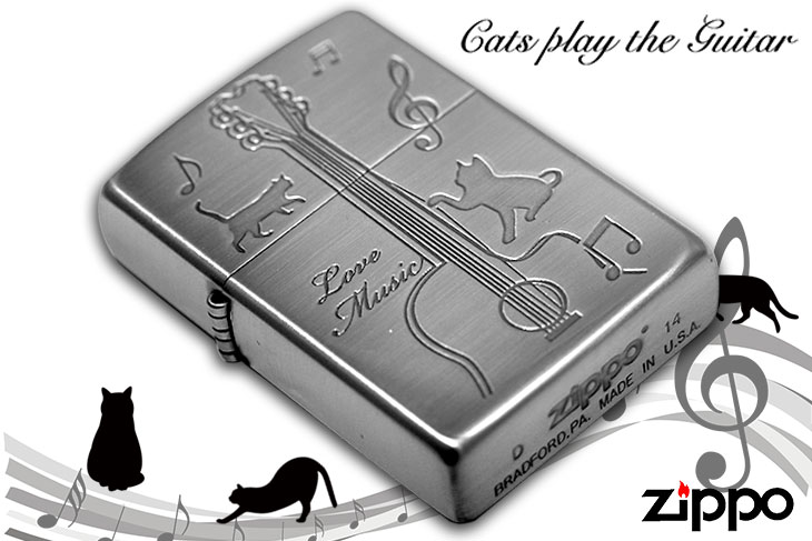 Zippo ジッポー CATS play the GUITAR CATG-NB