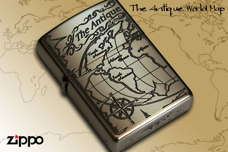 Zippo ジッポー The Antique World Map 2WM-VNI