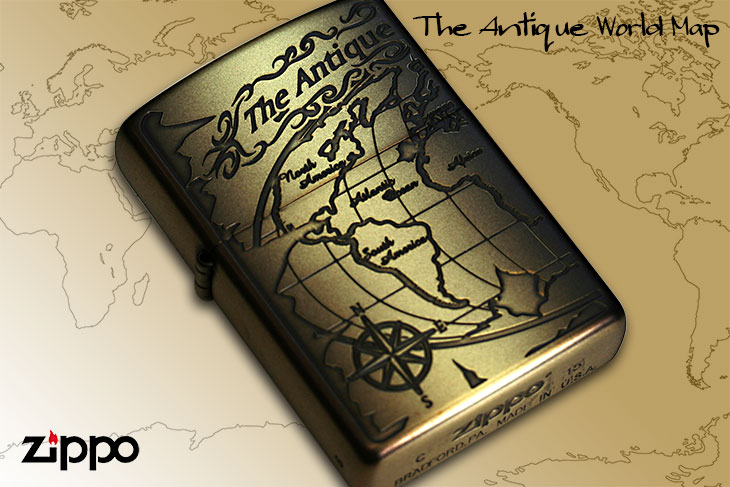 Zippo ジッポー The Antique World Map 2WM-VBI