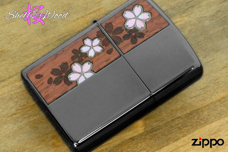 Zippo ジッポー Shell＆Wood 桜 Cherry blossoms 2CSW-BN