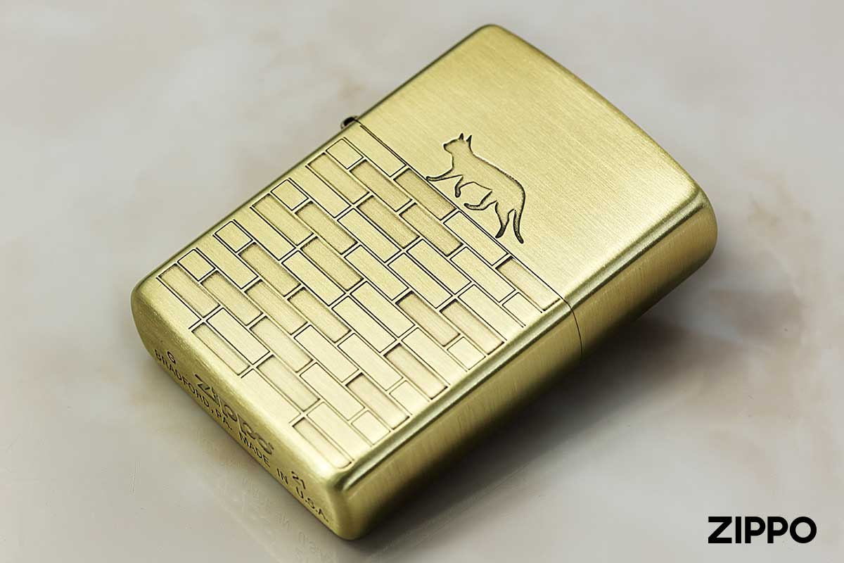 Zippo ジッポー Cat walk キャットウォーク ブラス 2BS-CATW メール便可