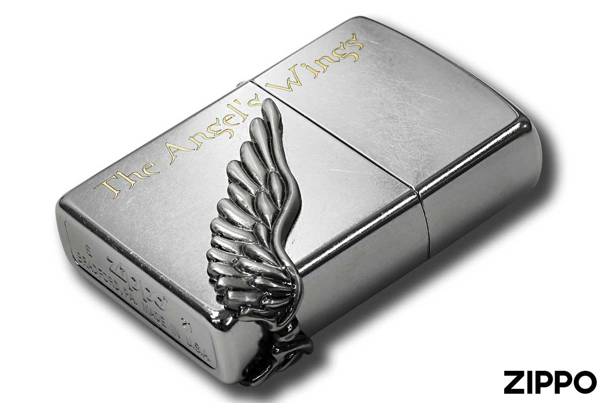 Zippo ジッポー The Angel Wing エンジェル ウイング ストリートクローム PAW-R1 メール便可