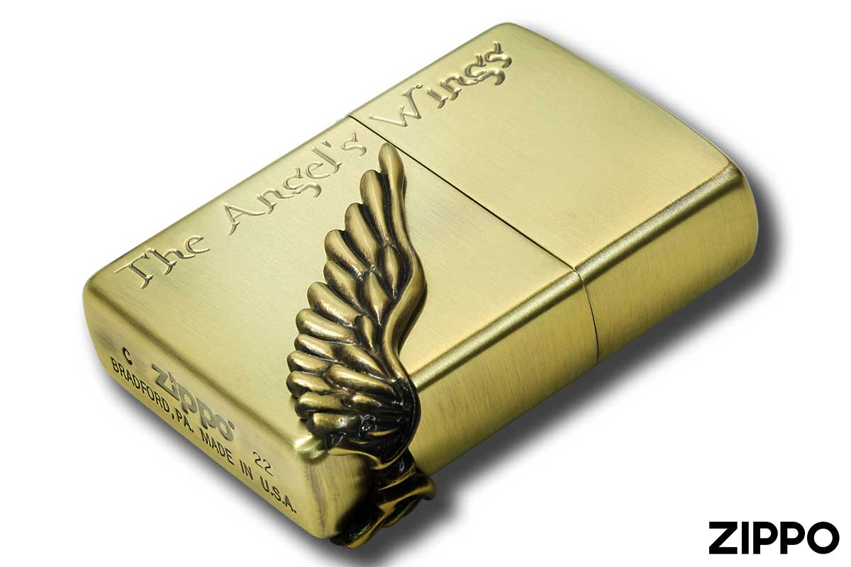 Zippo ジッポー The Angel Wing エンジェル ウイング ブラス古美 PAW-R2 メール便可