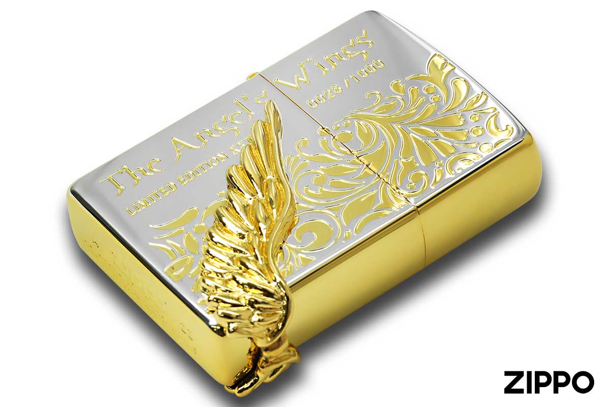 Zippo ジッポー 限定1,000個生産 2022-2023 The Angel's Wings Limted Edition エンジェルウイング シルバーゴールド PAW-2023SPG LTD