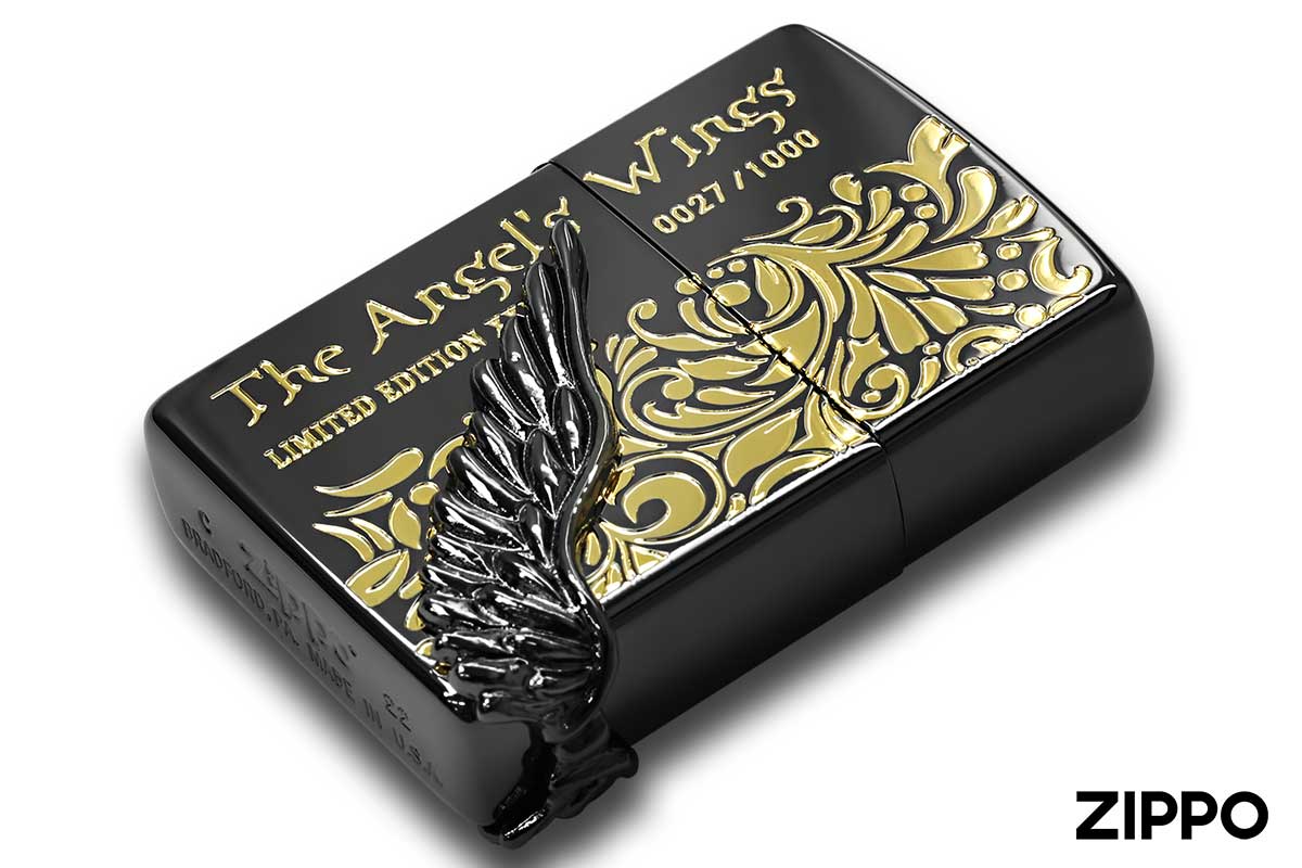 Zippo ジッポー 限定1,000個生産 2022-2023 The Angel's Wings Limted Edition エンジェルウイング ブラック PAW-2023BNB LTD