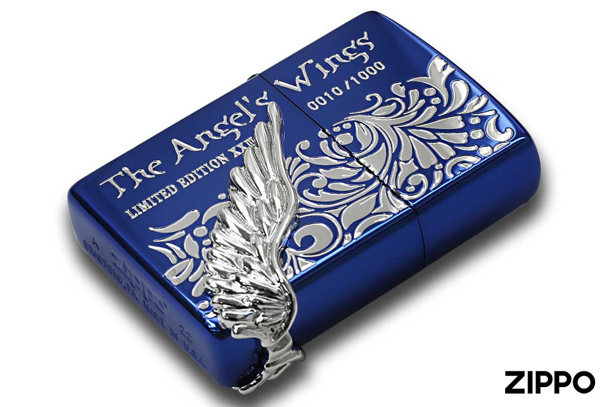 Zippo ジッポー 限定1,000個生産 2022-2023 The Angel's Wings Limted Edition エンジェルウイング ブルー PAW-2023BLS LTD