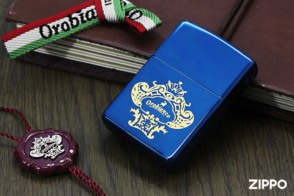 ZIPPO オロビアンコ ダメージネイビー ジッポ ライター ブランド 本