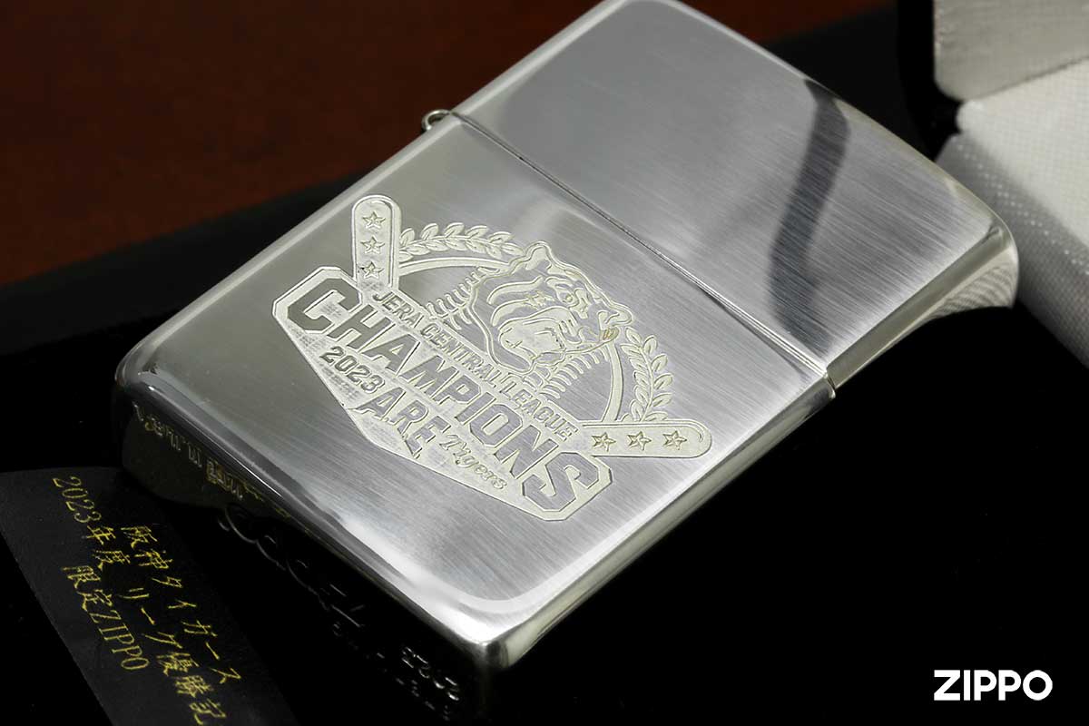 Zippo ジッポー 限定100個生産 阪神タイガース 2023年リーグ優勝記念 Sterling Silver スターリングシルバー 純銀 #15 HTZ-2023VICTORY SS