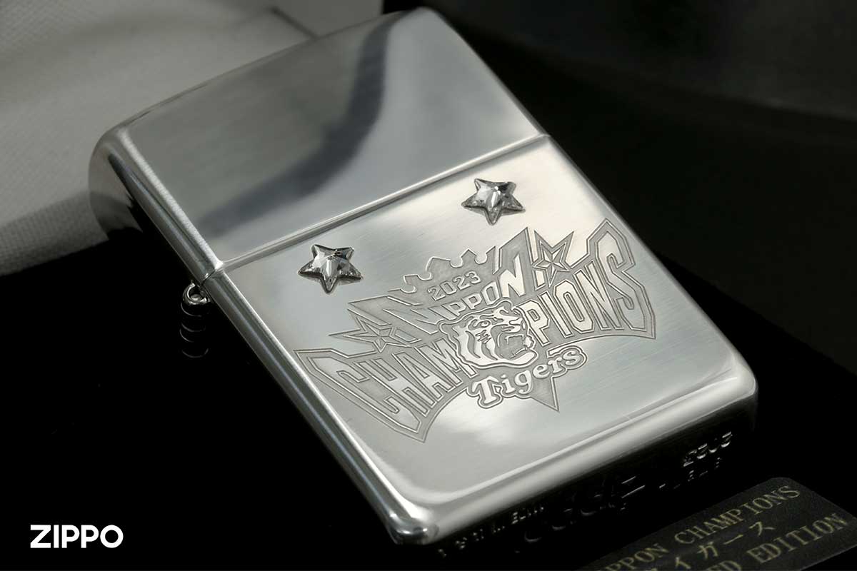 Zippo ジッポー 限定38個 阪神タイガース 2023年 日本一記念 Sterling Silver スターリングシルバー 純銀#15 HTZ-2023VICTORY SS