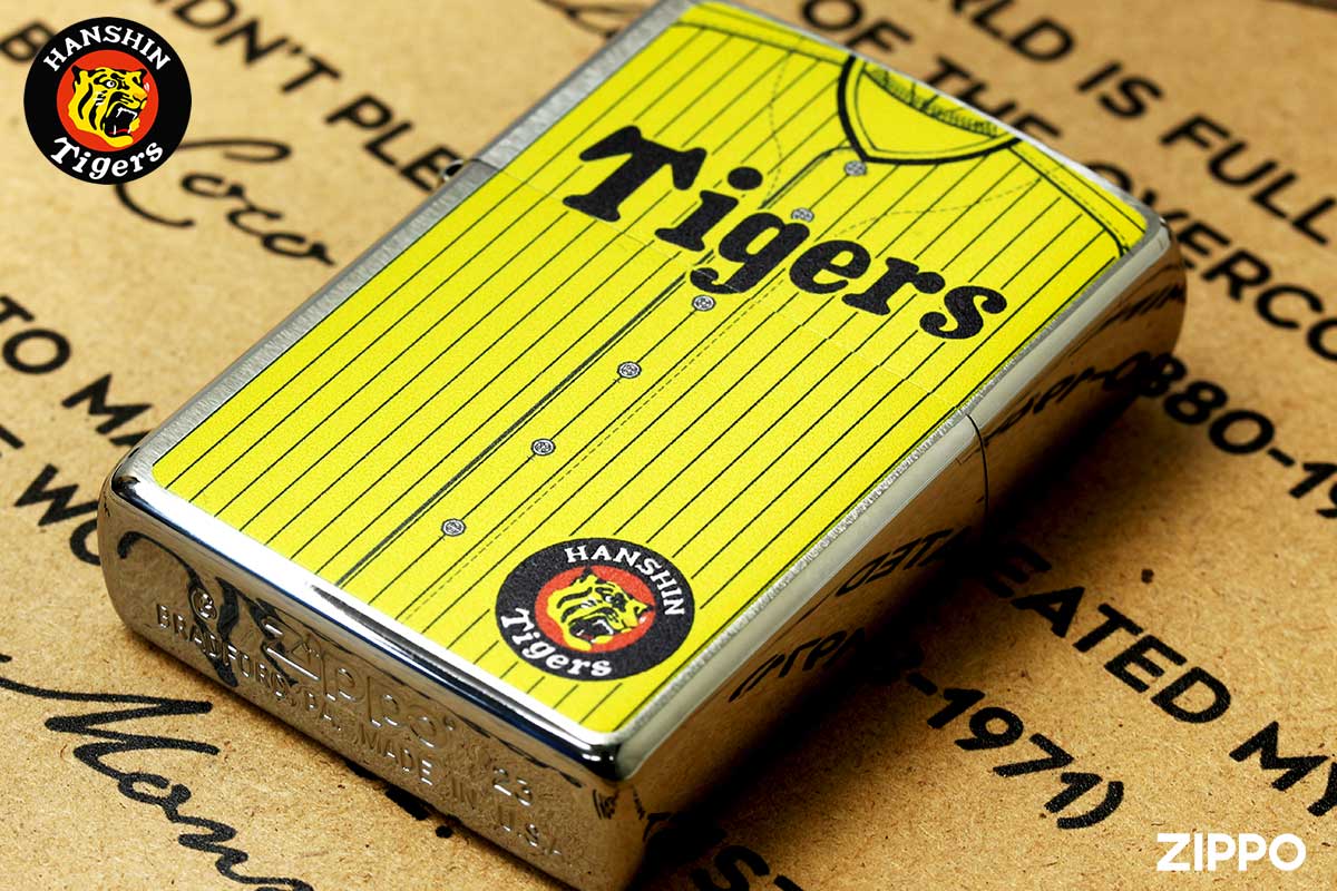 ZIPPO 阪神タイガース 本金蒔絵 2003年 黒 ブラック ライター 木箱付 未使用美品 ジッポー ◆送料込◆ 質屋-8112