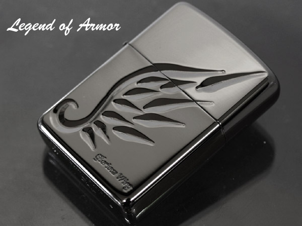 Zippo ジッポー レジェンド オブ アーマー V-WING BK｜Zippo専門店