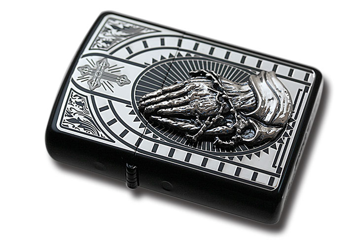 Zippo ジッポー Prayer Desired BK&SV