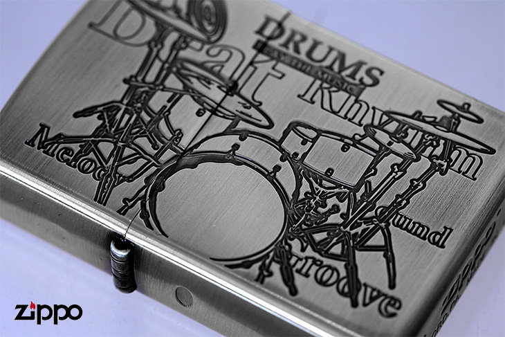 Zippo ジッポー PLAY THE MUSIC. ドラムスNi