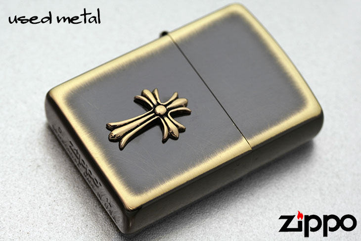 Zippo ジッポー ユーズドメタル BSB クロス